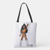 Dancer Twee Kleur Tas Sinaasappel & Wit (Achterkant)