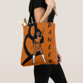 Dancer Twee Kleur Tas Sinaasappel & Wit (Dichtbij)