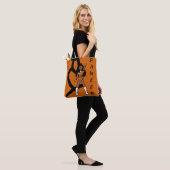 Dancer Twee Kleur Tas Sinaasappel & Wit (Op model)