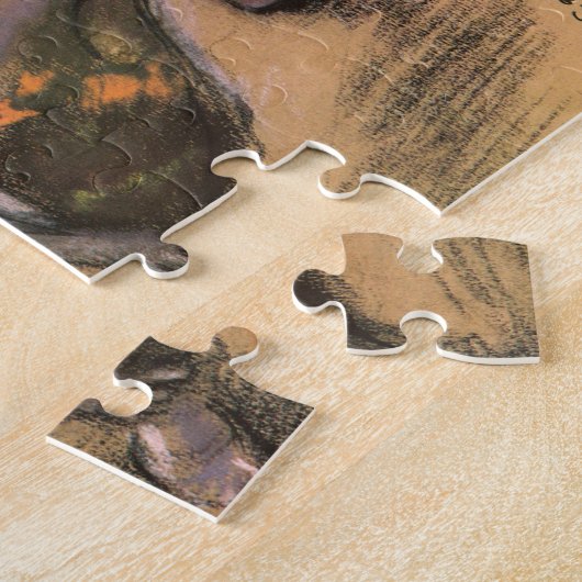 Dancer Tying Her Ribbons by Edgar Degas Legpuzzel (Zijkant)