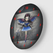 Dancer Vampire Gothic Art-klok Grote Klok (Hoek)