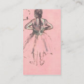 Dancer Van achteren bekeken door Edgar Degas Visitekaartje (Achterkant)