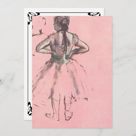 Dancer van achteren door Edgar Degas  Ballet (Voorkant / Achterkant)