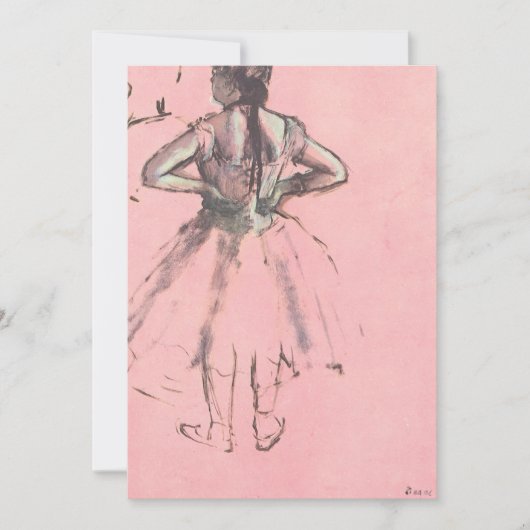 Dancer van achteren door Edgar Degas Ballet (Voorkant)