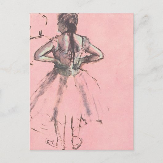 Dancer van achteren door Edgar Degas  Ballet Briefkaart (Voorkant)