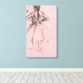 Dancer van achteren door Edgar Degas  Ballet Canvas Afdruk (Insitu (Houten vloer))
