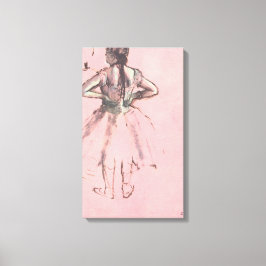 Dancer van achteren door Edgar Degas  Ballet Canvas Afdruk