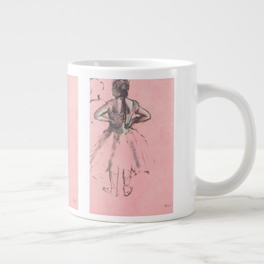 Dancer van achteren door Edgar Degas Ballet Grote Koffiekop (Rechts)