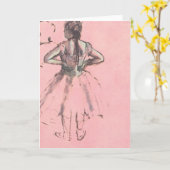 Dancer van achteren door Edgar Degas  Ballet Kaart (Gele Bloem)
