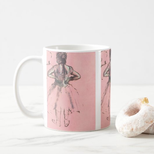 Dancer van achteren door Edgar Degas Ballet Koffiemok (Met donut)