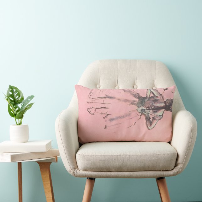 Dancer van achteren door Edgar Degas  Ballet Kussen (Stoel)