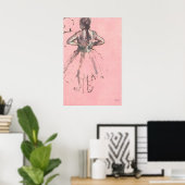 Dancer van achteren door Edgar Degas Ballet Poster (Thuiskantoor)