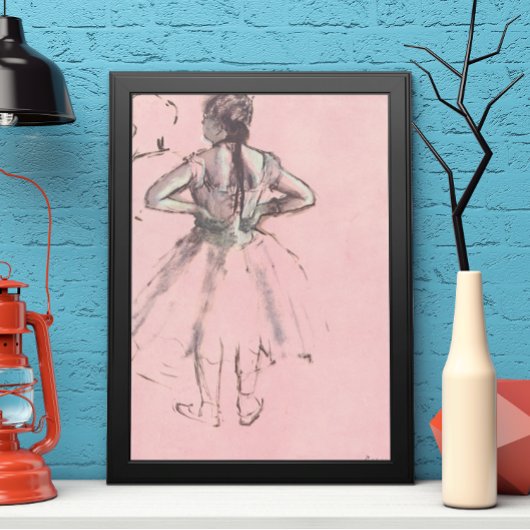 Dancer van achteren door Edgar Degas Ballet Poster