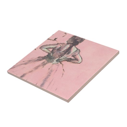 Dancer van achteren door Edgar Degas  Ballet Tegeltje (Zijkant)