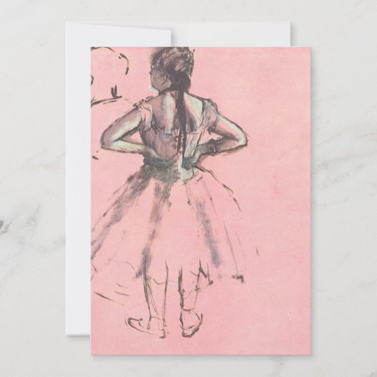 Dancer van achteren door Edgar Degas Birthday Part Kaart (Voorkant)