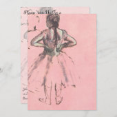 Dancer van achteren door Edgar Degas Birthday Part Kaart (Voorkant / Achterkant)