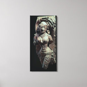 Dancer, van de Sun Temple van Kanara, Indiaan, 13t Canvas Afdruk