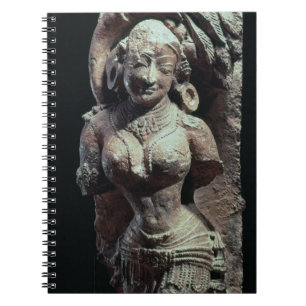 Dancer, van de Sun Temple van Kanara, Indiaan, 13t Notitieboek