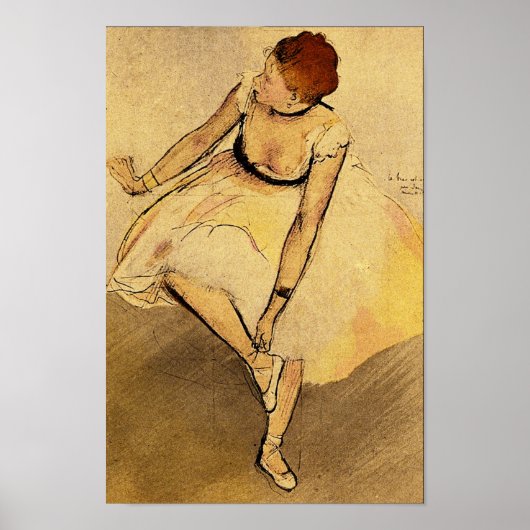Dancer van Edgar Degas Poster (Voorkant)