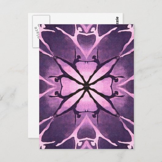 Dancer (Violet) Briefkaart (Voorkant / Achterkant)