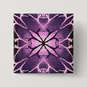 Dancer (Violet) Vierkante Button 5,1 Cm