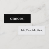 Dancer Visitekaartje (Voorkant / Achterkant)