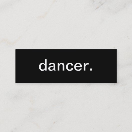 Dancer Visitekaartje (Voorkant)