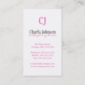 DANCER-VISITEKAARTJE VISITEKAARTJE (Achterkant)