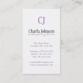 DANCER-VISITEKAARTJE VISITEKAARTJE (Achterkant)