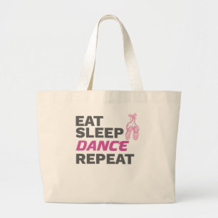 Dancer voor danserend leraar die de slaapstand her grote tote bag
