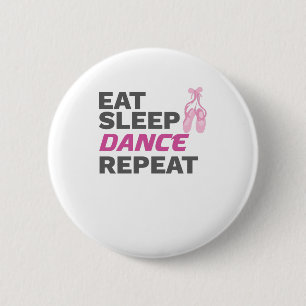 Dancer voor danserend leraar die de slaapstand her ronde button 5,7 cm