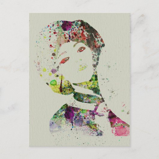 Dancer-waterverf Briefkaart (Voorkant)