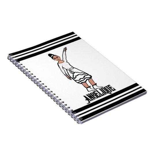 Dancer White Ruffle Fringe Notitieboek #2 (Rechterzijde)