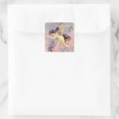 Dancer with a Basque Tambourine Vierkante Sticker (Tas)