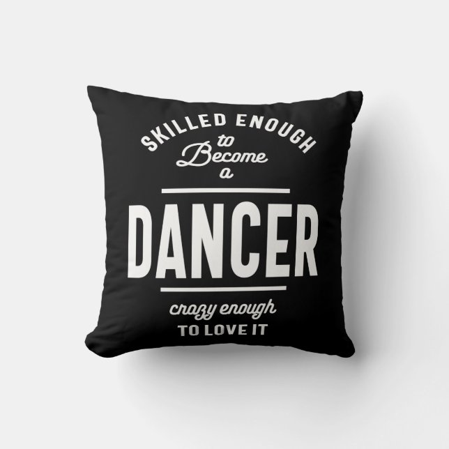 Dancer Work Title Cadeau Kussen (Voorkant)