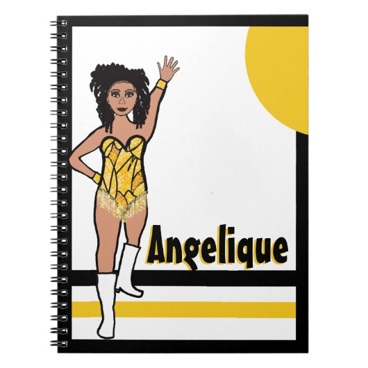 Dancer Yellow Fringe Notitieboek #2 (Voorkant)