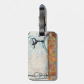 Dancer Yoga Girl Bagagelabel (Achterkant verticaal)