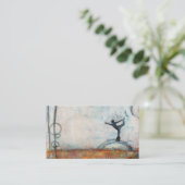 Dancer Yoga Girl Visitekaartjes (Staand voorkant)
