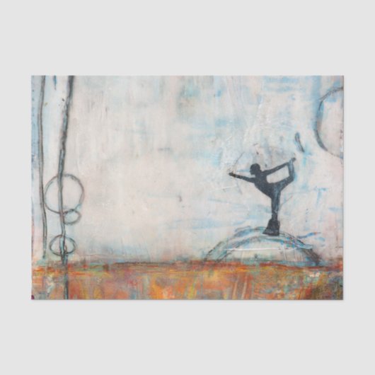 Dancer Yoga Girl - Weefpapier Tissuepapier (Voorkant)