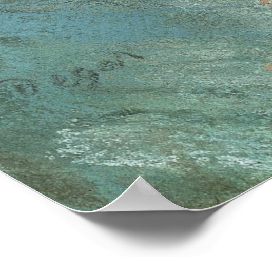 Dancer zwaaien, danser in groen door Edgar Degas Poster (Hoek)