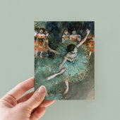Dancer zwaaien, danser in Groen | Edgar Degas Briefkaart
