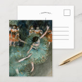 Dancer zwaaien, danser in Groen | Edgar Degas Briefkaart