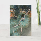 Dancer zwaaien, danser in Groen | Edgar Degas Kaart (Voorkant)