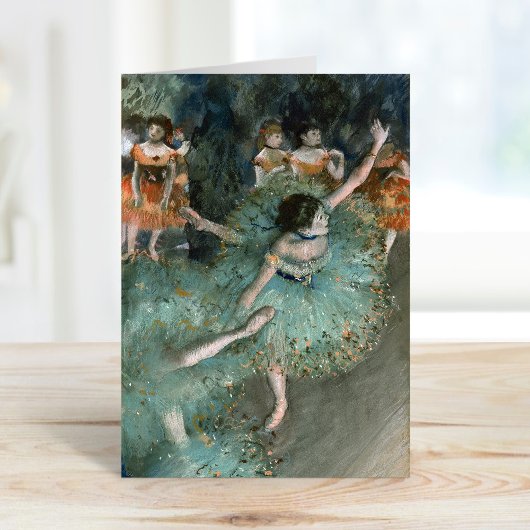 Dancer zwaaien, danser in Groen | Edgar Degas Kaart
