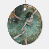 Dancer zwaaien, danser in Groen | Edgar Degas Keramisch Ornament (Links)