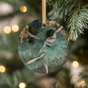 Dancer zwaaien, danser in Groen   Edgar Degas Keramisch Ornament