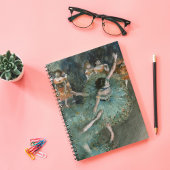 Dancer zwaaien, danser in Groen | Edgar Degas Notitieboek