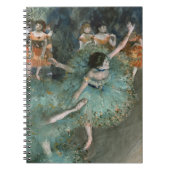 Dancer zwaaien, danser in Groen | Edgar Degas Notitieboek (Voorkant)