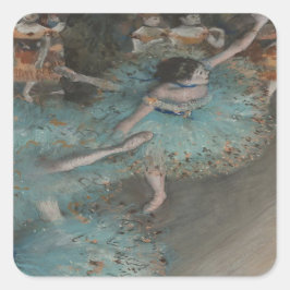 Dancer zwaaien door Degas Vierkante Sticker