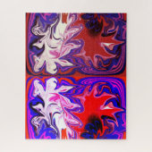 Dancerige geesten abstracte kunst legpuzzel (Verticaal)